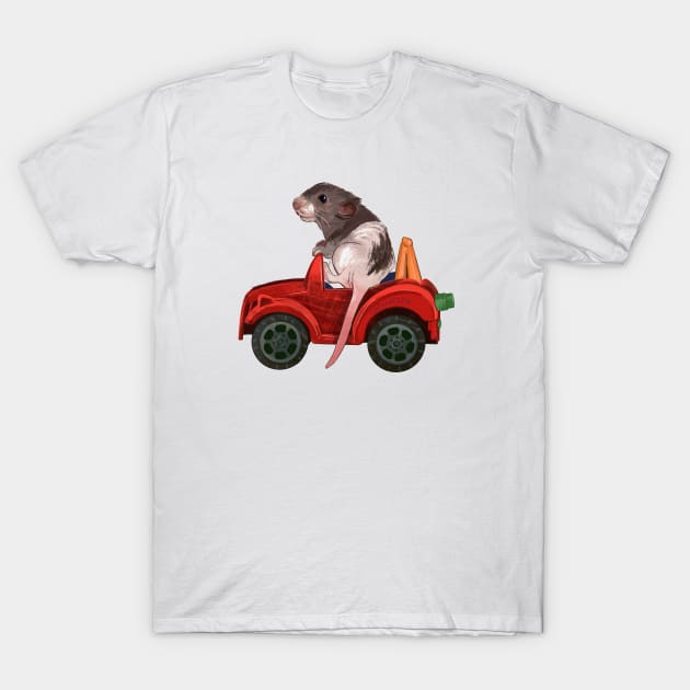 Rat Truck T-Shirt by Catwheezie